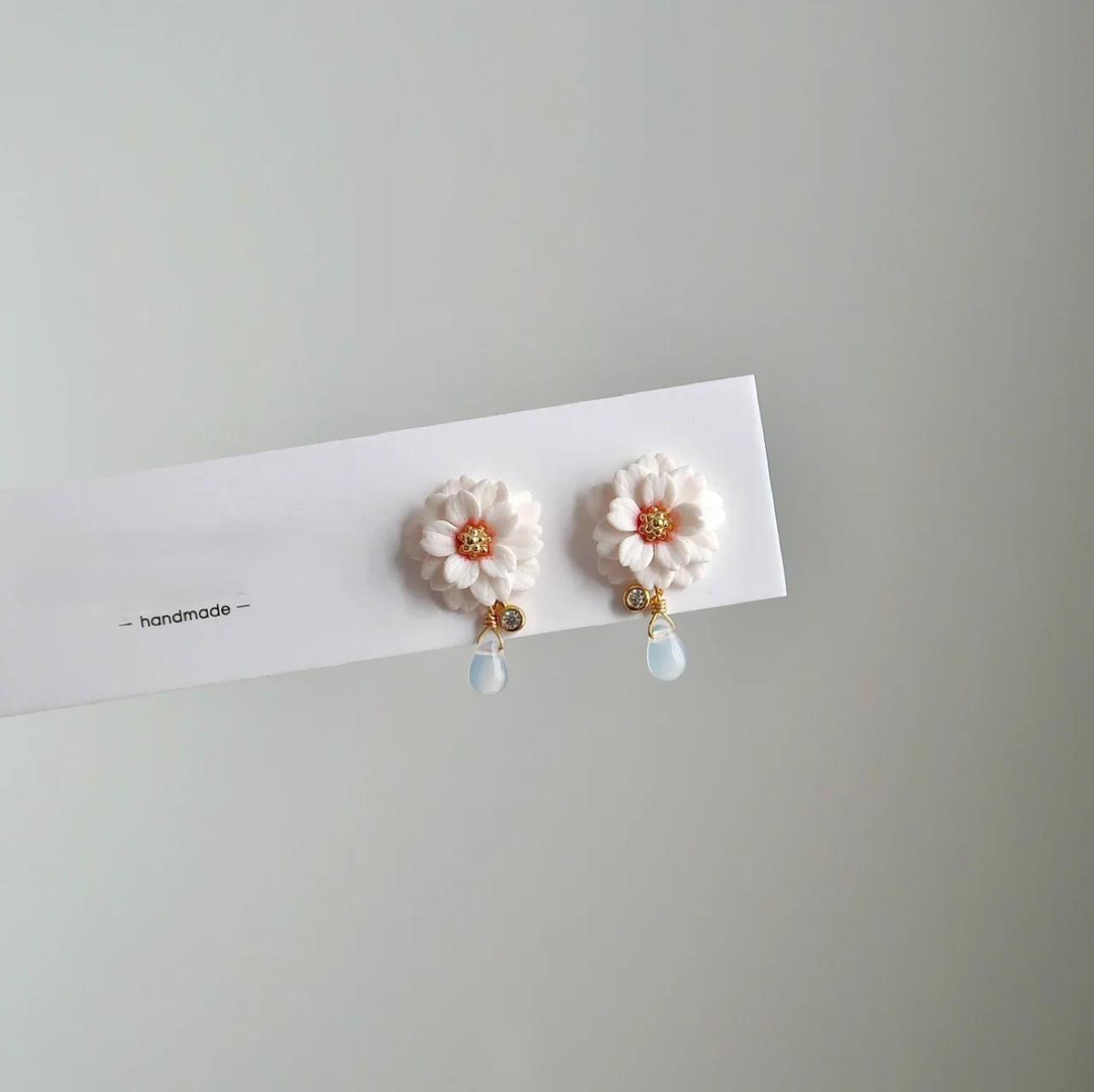 Handmade Polymer Clay Jewelry Inspired by Cherry Blossoms