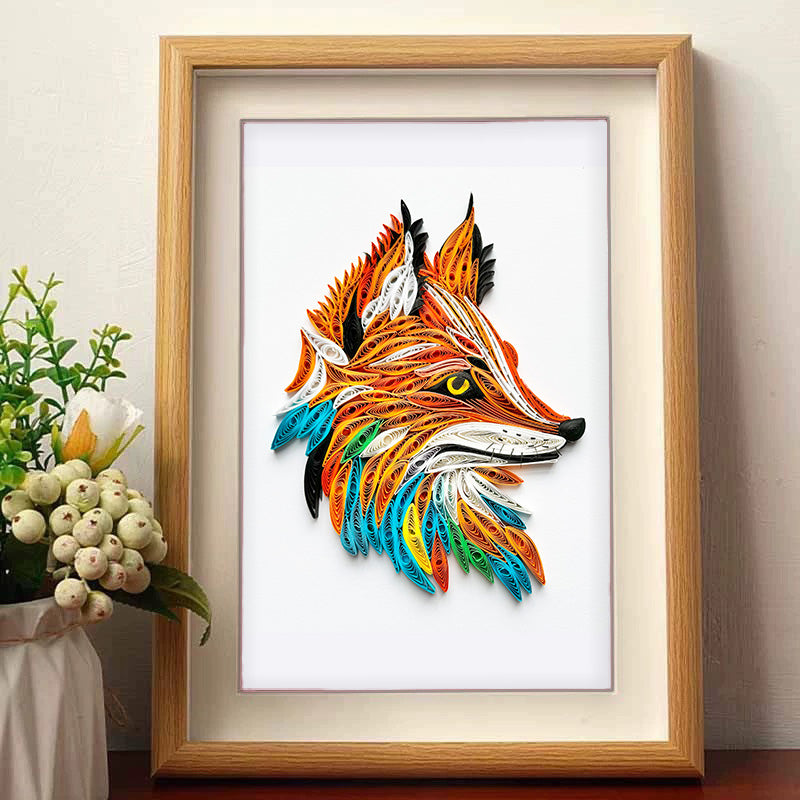 Crafted Quilling Artwork, Unique Home Decor, Gift for Animal Lovers