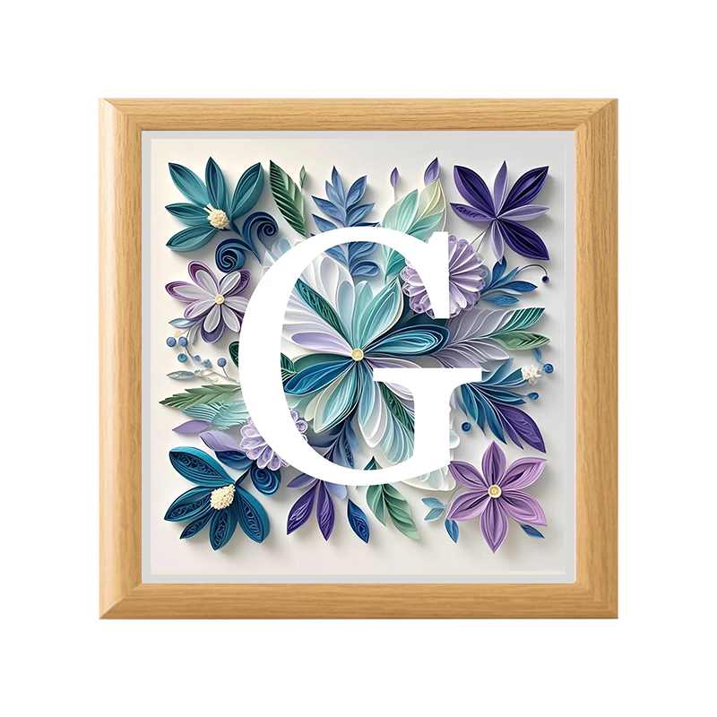 Personalized Quilled Decor – Unique Wall Art Featuring Elegant Floral Patterns, Ideal for Special Occasions