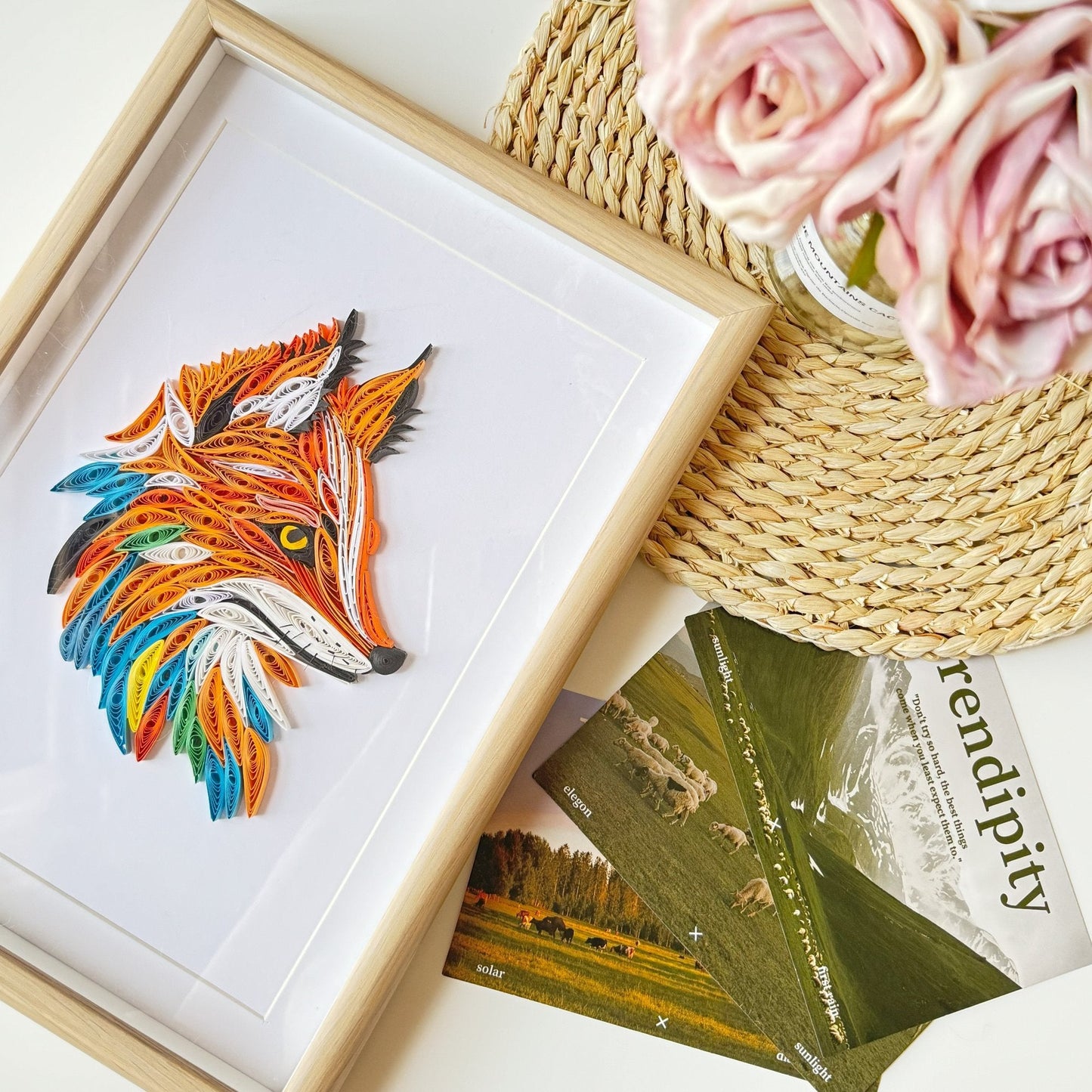 Paper Quilling Animals art project