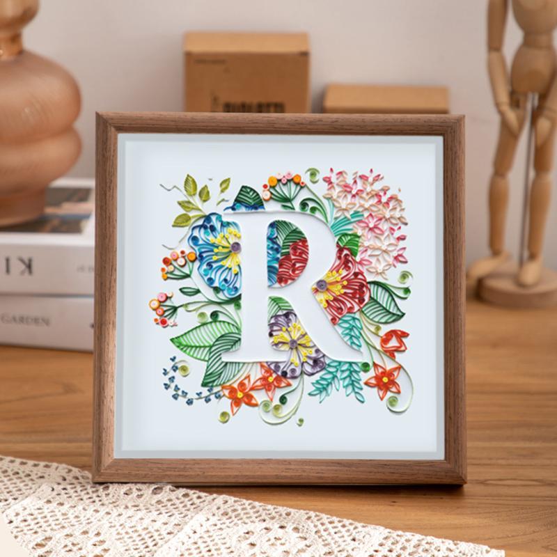 Quilling monogram wall art - Personalised gift for all occasions - wall decor - birthday gift - thanksgiving - friendship day