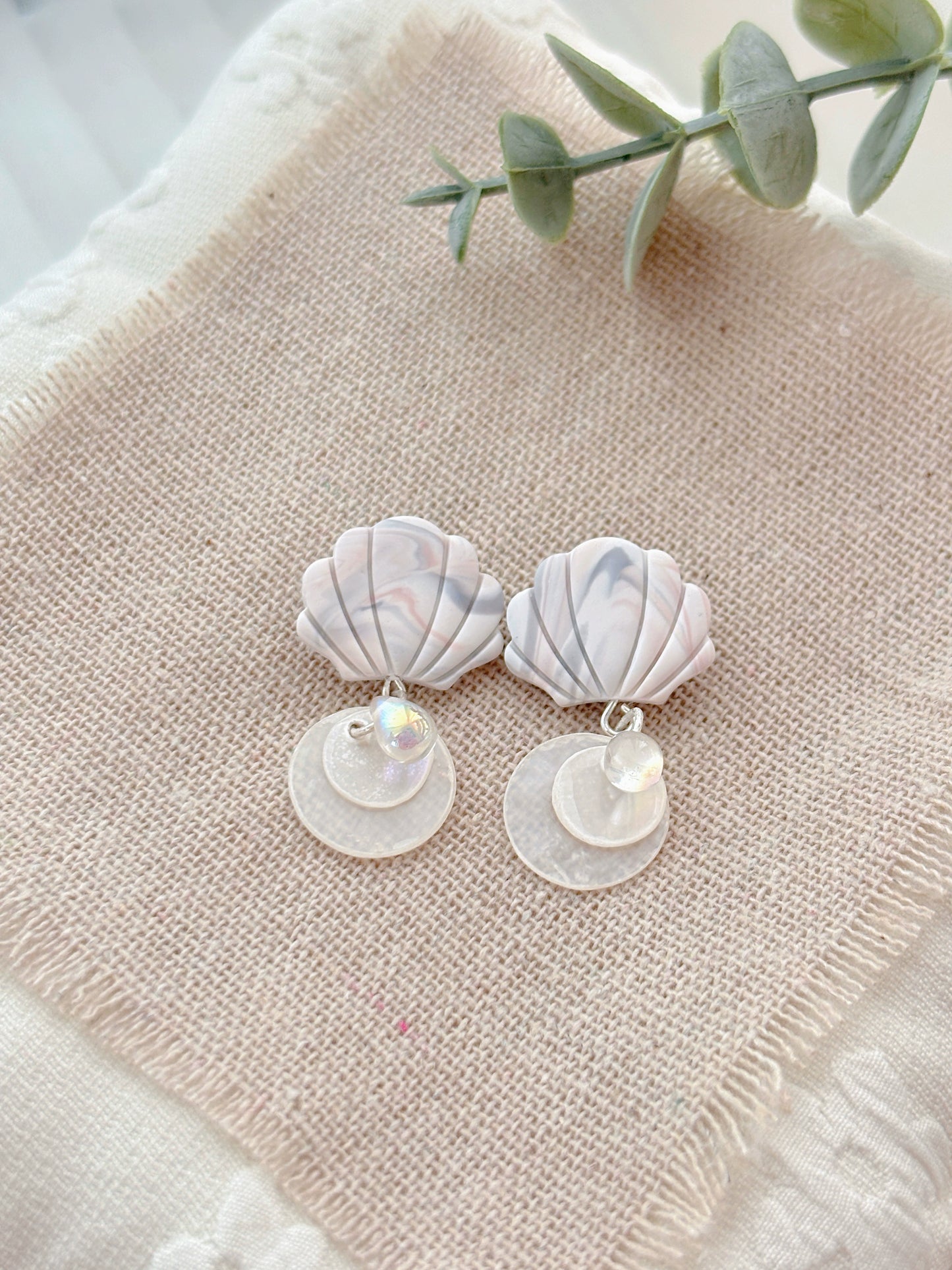 handmade clay earrings