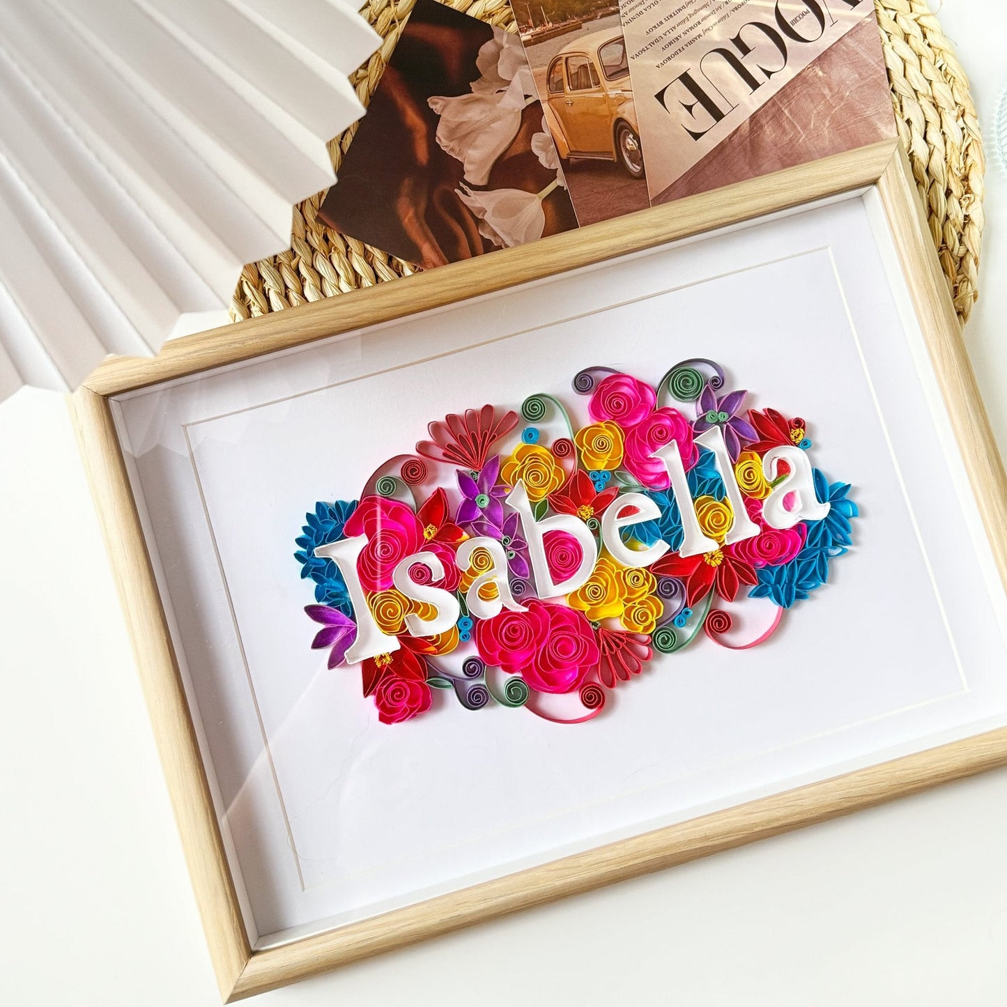 Custom order / Quilling paper art / Birthday gift / Gift for daughter 
