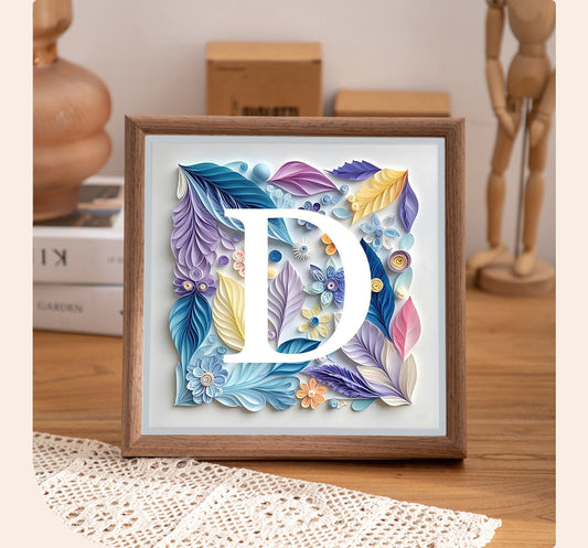 Quilled Alphabet Art – Handmade Custom Letters with Floral Accents, Perfect for Personalized Gifts & Home Decor