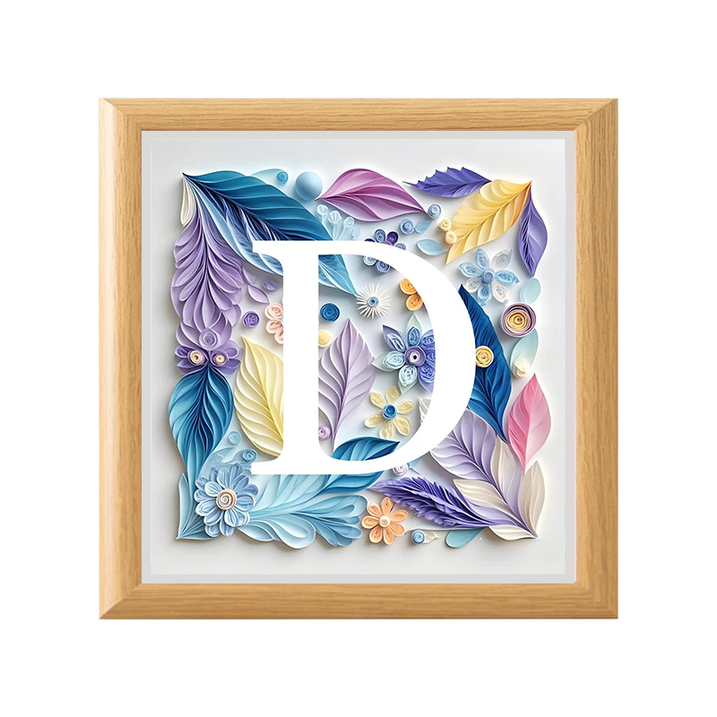 Quilled Alphabet Art – Handmade Custom Letters with Floral Accents, Perfect for Personalized Gifts & Home Decor