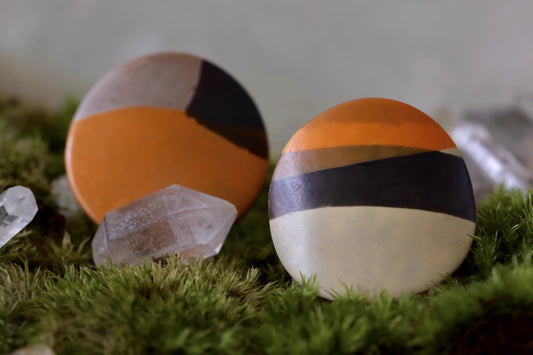 Microcosm handmade clay earrings