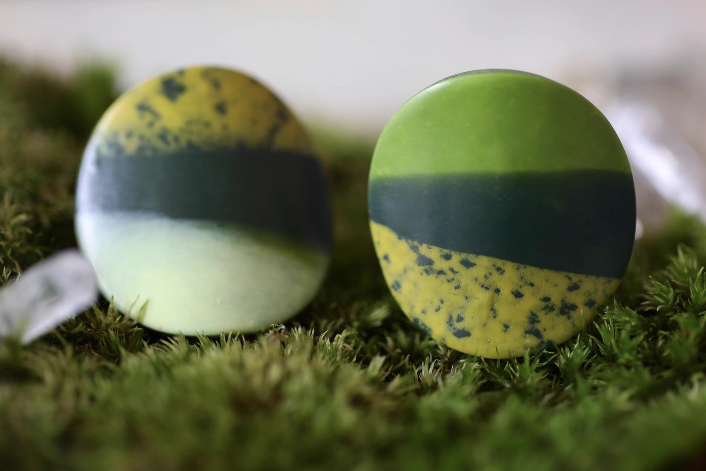 Microcosm handmade clay earrings