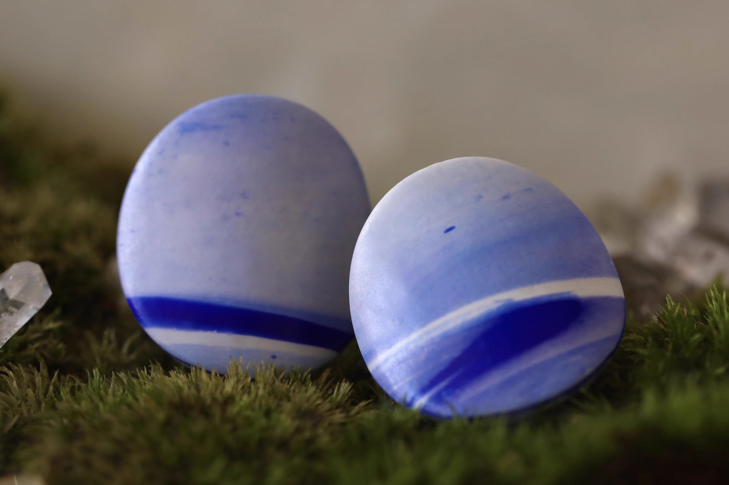 Microcosm handmade clay earrings